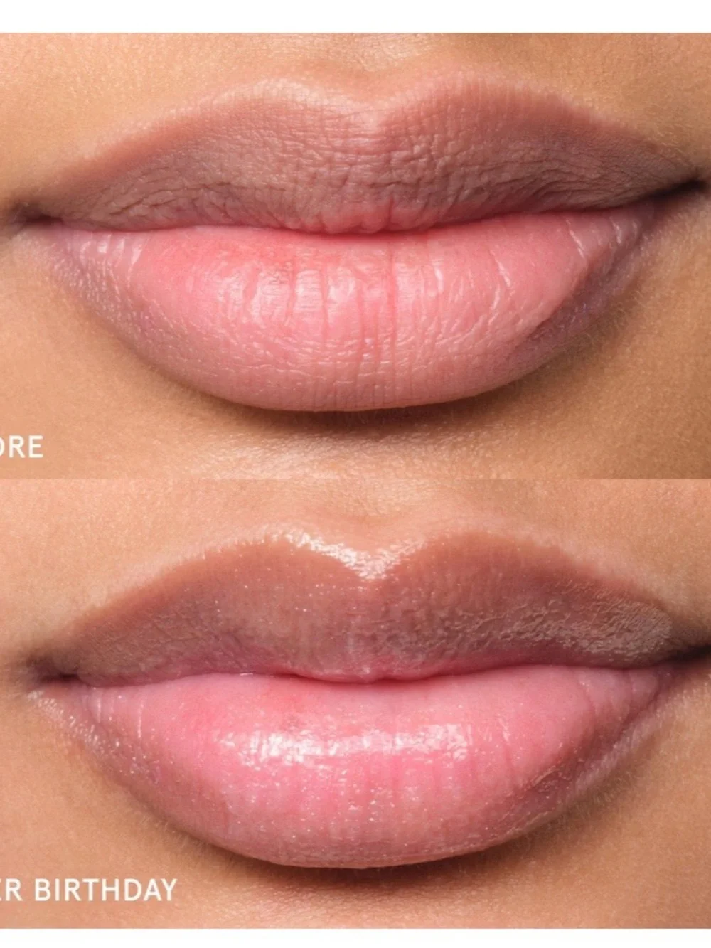 Glossier Birthday Balm Dotcom - White Tube with Holographic in Birthday flavor
